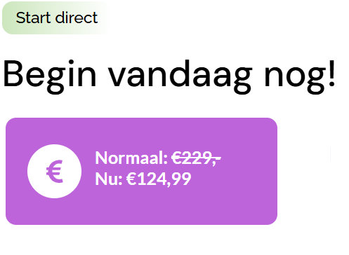 Begin vandaag