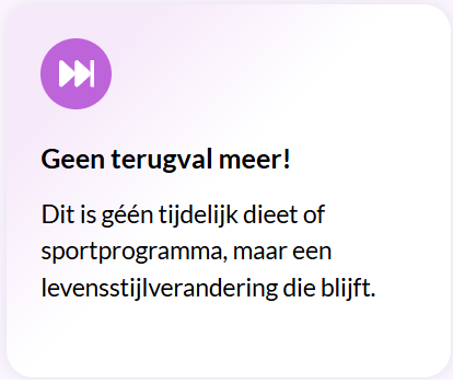 geen terugval website