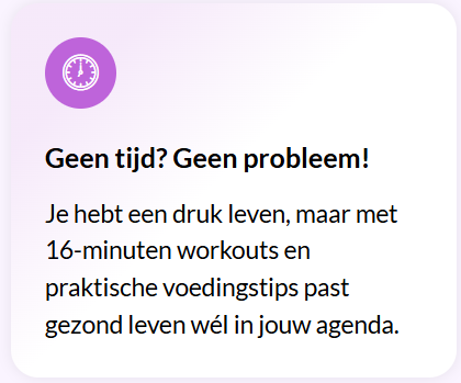 geen tijd website